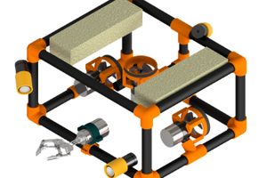 Assembled rover and watering hardware