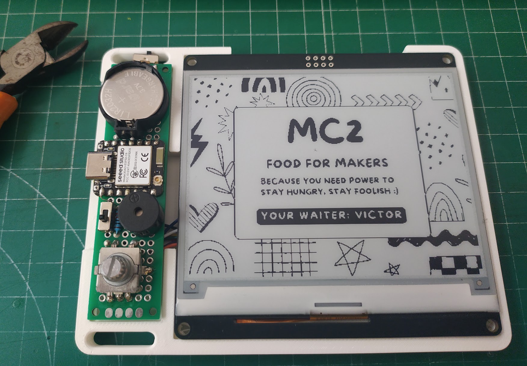 Assembled handheld unit
